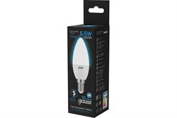 Лампа GAUSS LED Свеча 6,5W E14 550Lm 6500K 103101307 - фото 100130