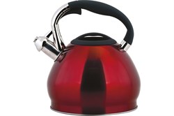 Чайник MALLONY Sonne-3101R из нержавеющей стали, со свистком, окрашенный 3,4л 002804 - фото 100407