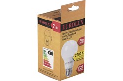Лампа светодиодная EUROLUX LL-E-A60-7W-230-2,7K-E27 арт.76/2/11 - фото 101220
