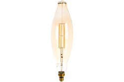 Лампа GAUSS LED Filament BT120 6W 780Lm E27 2400К golden straight 155802008 - фото 101328