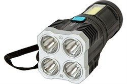 Фонарь GLANZEN светодиодный аккумуляторный USB UFL-0400-LS03 - фото 103251