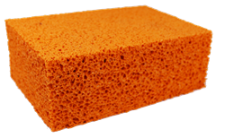 Губка DЕCOR Вискозная оранж., 160х110х60 мм 670-200 - фото 103693