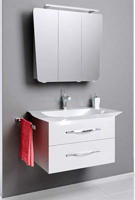 Зеркало для ванной комнаты AQWELLA Simphony 80 B8 sim.04.08/w белый - фото 10468