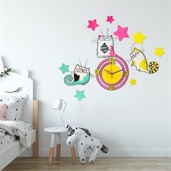 Часы настенные с наклейками МИКС 805855 - фото 104965