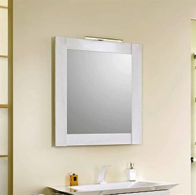 Панель с зеркалом и светильником, сосна беленая AQWELLA Simphony Sim.02 07/SB - фото 10529
