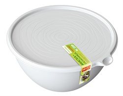 Миска-салатница Риччи набор 2шт (2л+3,2л) светло-серая С862СЕР - фото 105664