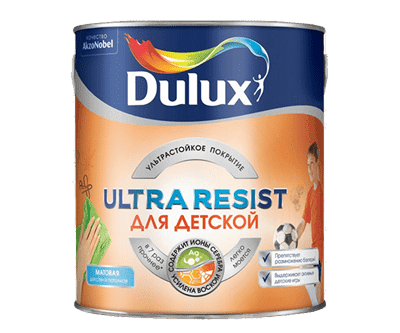 Краска Dulux Ultra Resist Для детской база C 4,5л 5239228 - фото 10600