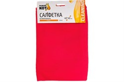 Салфетка РЫЖИЙ КОТ из микрофибры замша 40*40см 280103 - фото 106160
