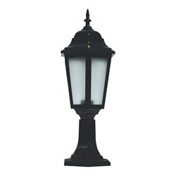 Светильник VENEZIA PLASTIK BLACK на стойке шестигранник 255-15152 - фото 107507