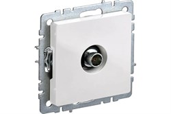 Розетка BRITE TV оконечная, белая BR-A10-O-K01 - фото 108736