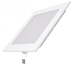 Светильник GAUSS Slim квадрат 15W 990Lm 3000K 180-265V IP20 монтаж D155*155 170*170*22 940111115 - фото 117151
