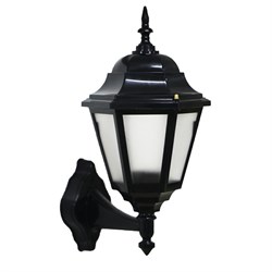 Светильник NAPOLI PLASTIK S BLACK настенный (вверх) 252-15050 - фото 117192