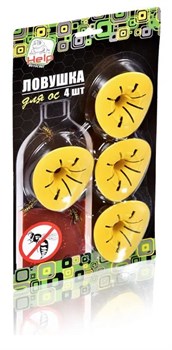 Ловушка-насадка HELP для ОС на бутылку 7,5*6,5*2,7см (4шт) 80102 - фото 118180