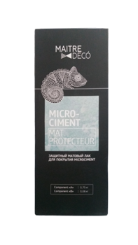 Лак защитный MAITRE DECO MICROCIMENT PROTECTEUR лак+отвердитель 0,83л MD MP-083 - фото 118329