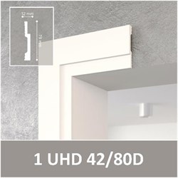 Плинтус СОЛИД напольный ударопрочный UHD42/80, белый, L2.4м/TM Unica/11 - фото 119880