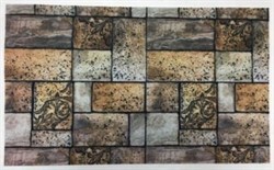 Коврик придверный RICCO Stone 45*75см stave 625-011 - фото 120999