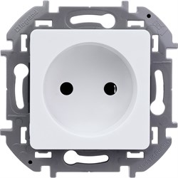 Розетка LEGRAND INSPIRIA 2К белый 673710 - фото 121152