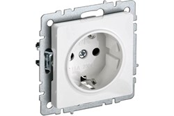 Розетка BRITE с з/к/ш 16А белая BR-R14-16-K01 - фото 121180