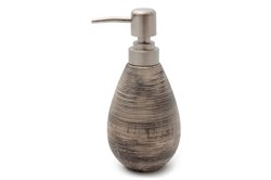 Дозатор для жидкого мыла VERRAN Brushy 8,1х8,1х18см, коричневый 870-02 - фото 125431