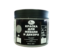 Краска НОВБЫТХИМ для мебели и декора, акриловая гранит 0,5кг 6080 - фото 127609