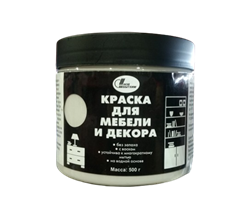 Краска НОВБЫТХИМ для мебели и декора, акриловая льняной 0,5кг 6035 - фото 127612