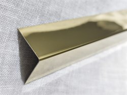 Молдинг Halyk Metal Trade Г-образный 20*20мм золото глянец - фото 127642