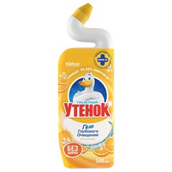 Средство для мытья унитазов ТУАЛЕТНЫЙ УТЕНОК Цитрусовый 500мл - фото 128109