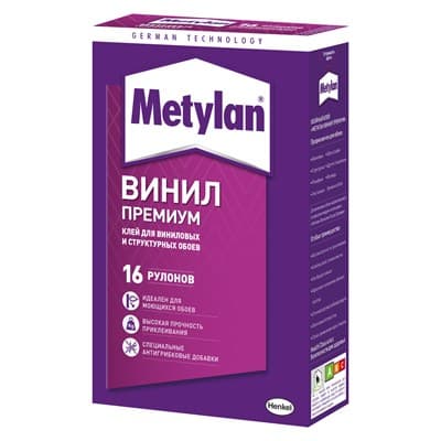 Клей METYLAN обойный Винил PREMIUM без индикатора 200гр - фото 12834