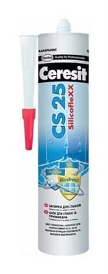 Шов CERESIT MicroProtect высокоэлас.силиконовый для стыков и примыканий 280мл Жасмин(Jasmine) CS25 - фото 12974
