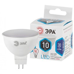 Лампа светодиодная ЭРА STD LED MR16-10W-840-GU5.3 10Вт софит нейтральный белый свет Б0032996 - фото 131595