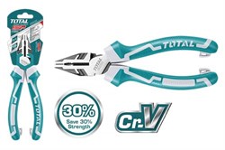 Плоскогубцы TOTAL PRO 8/200 мм Cr-V THT210806S - фото 132435
