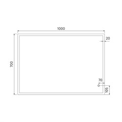 Зеркало IDDIS Brick 100 для ванной комнаты BRI1000i98 - фото 136484