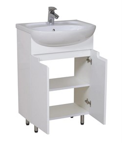 Тумба для ванной комнаты КВАДРО 55 с умывальником 2195500U Nova 55см АР0002397 - фото 138546