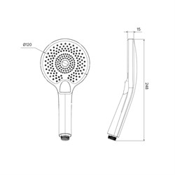 Лейка IDDIS для душа Optima Home хром OPH12CPi18 - фото 138677