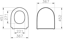Сиденье для унитаза VITRA Nest 220-003R409 - фото 139720