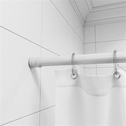 Карниз IDDIS для ванной комнаты 110*200 белый 010A200M14 - фото 140128