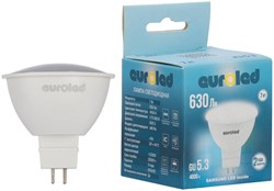 Лампа светодиодная EUROLED GU5.3 7W 4000K матовая E-GU5.3-7W-4K - фото 140558
