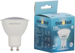 Лампа светодиодная EUROLED GU10 8W 4000K матовая E-GU10-8W-4K - фото 140626