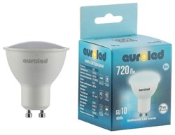 Лампа светодиодная EUROLED GU10 8W 6500K матовая E-GU10-8W-6K - фото 140627