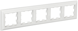 Рамка BRITE 5-ая белая BR-M52-K01 - фото 145071
