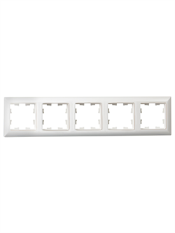 Рамка BRITE 5-ая белая BR-M52-K01 - фото 145073