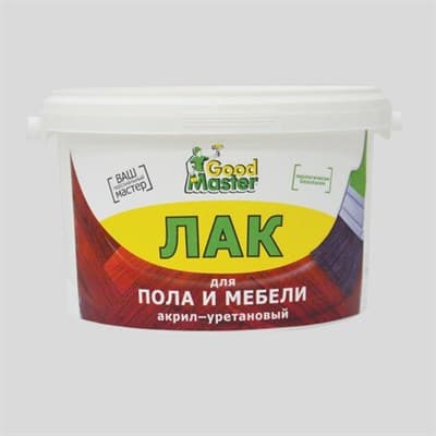 Лак MASTER GOOD для пола, паркета и мебели акрил-уретановый полуматовый, (1 л) - фото 17608