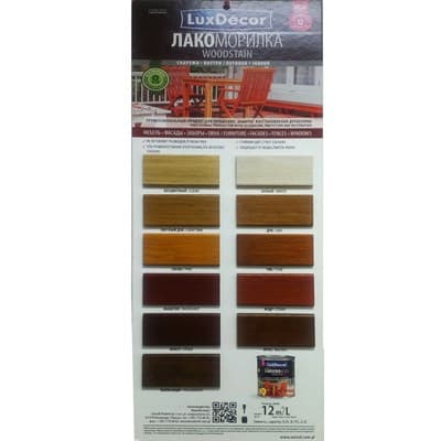 Лакоморилка LUX DECOR для древесины тик 0,75л - фото 17819