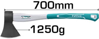 Топор TOTAL 1250гр стекловолокно THT7812506 - фото 19876