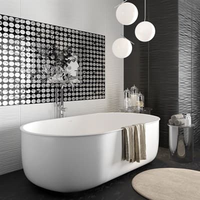 Плитка ALMA CERAMICA облицовочная Diva на черном чер 249*500*8,5 59,76 TWU09DIV202/9ПОДВ202 - фото 21117
