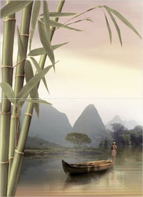 Панно ALMA CERAMICA из 2-х плиток Bamboo 498x364x6,5 7ПНБМ2/PWU07BMB2 - фото 21578