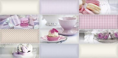 Декор ALMA CERAMICA Dolce на белом фиолетовая 249*500*8,5 DWU09DLC003/9ВСДЧ003 - фото 23264