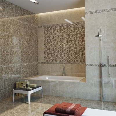 Декор GRACIA CERAMICA Saloni brown decor 01 300*500 - фото 23410
