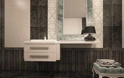 Плитка GRACIA CERAMICA облицовочная Bohemia black 02 250*600 - фото 23432