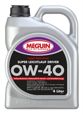 Моторное масло синтетическое Motorenoel Super Leichtlauf DRIVER SAE 0W-40 (4л) 9065 - фото 25275